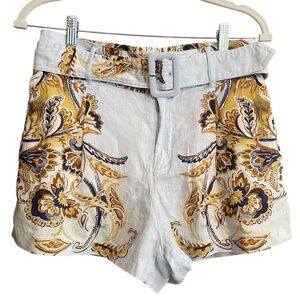 Joie Floral linen brocade Patterned Women's Shorts NWT Size S and M
